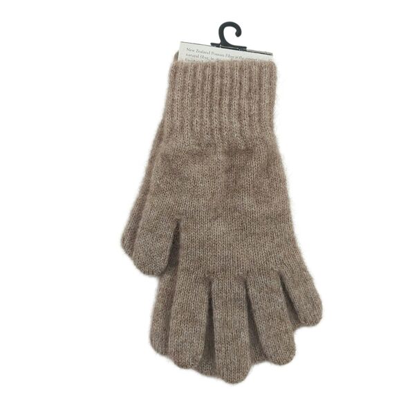 Lothlorian Knit Mittens Womens Small Brown Possum Merino Wool Comfy Cozy Outdoor - Picture 2 of 7